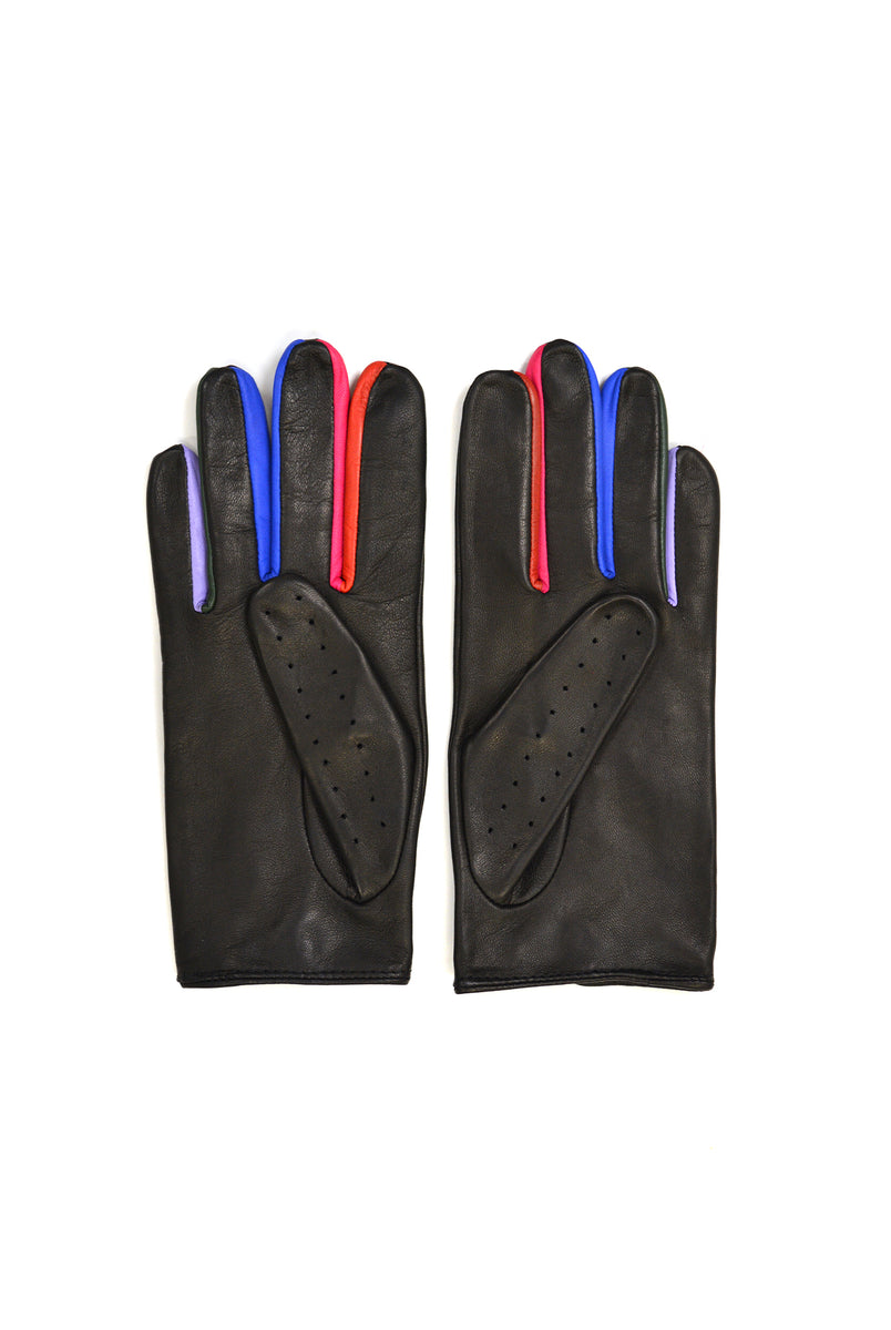 Ernest W. Baker Leather Driving Gloves, Multi – SOOP SOOP