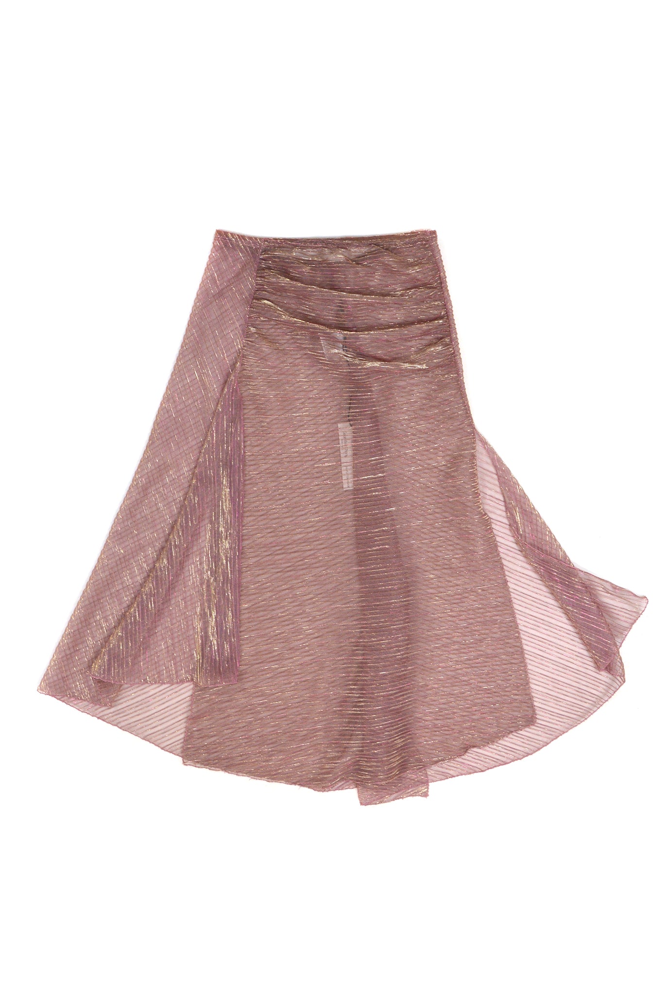 Gauntlett Cheng Asymmetric Skirt, Sheer Pink