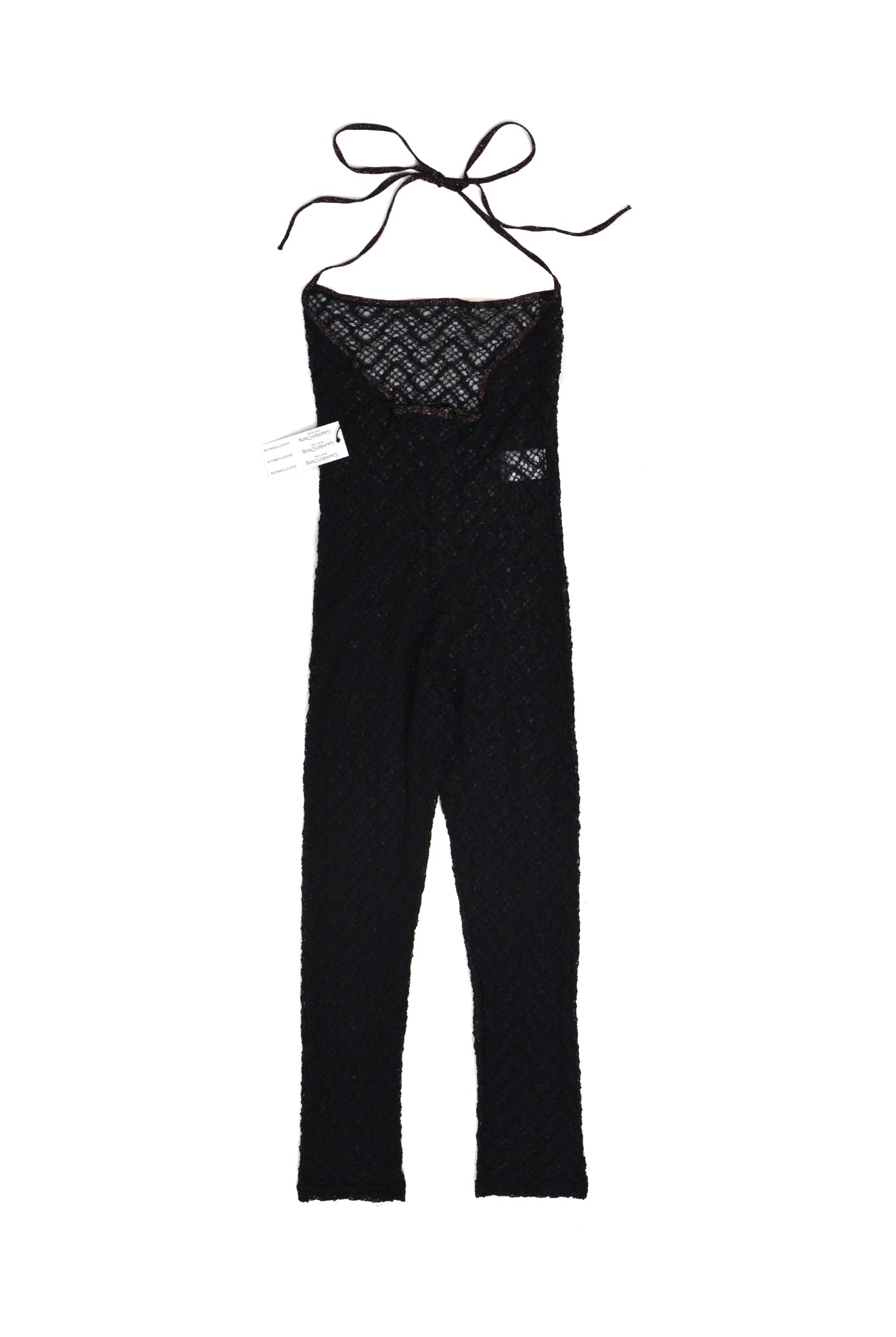 Gauntlett Cheng Lace Knit Jumpsuit, Black