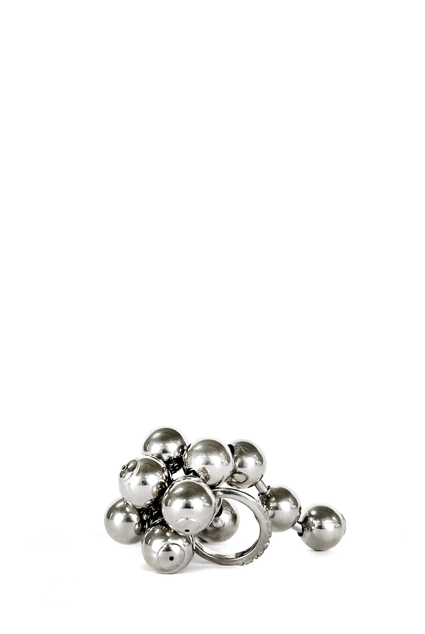 Hugo Kreit Ball Chain Ring, Silver