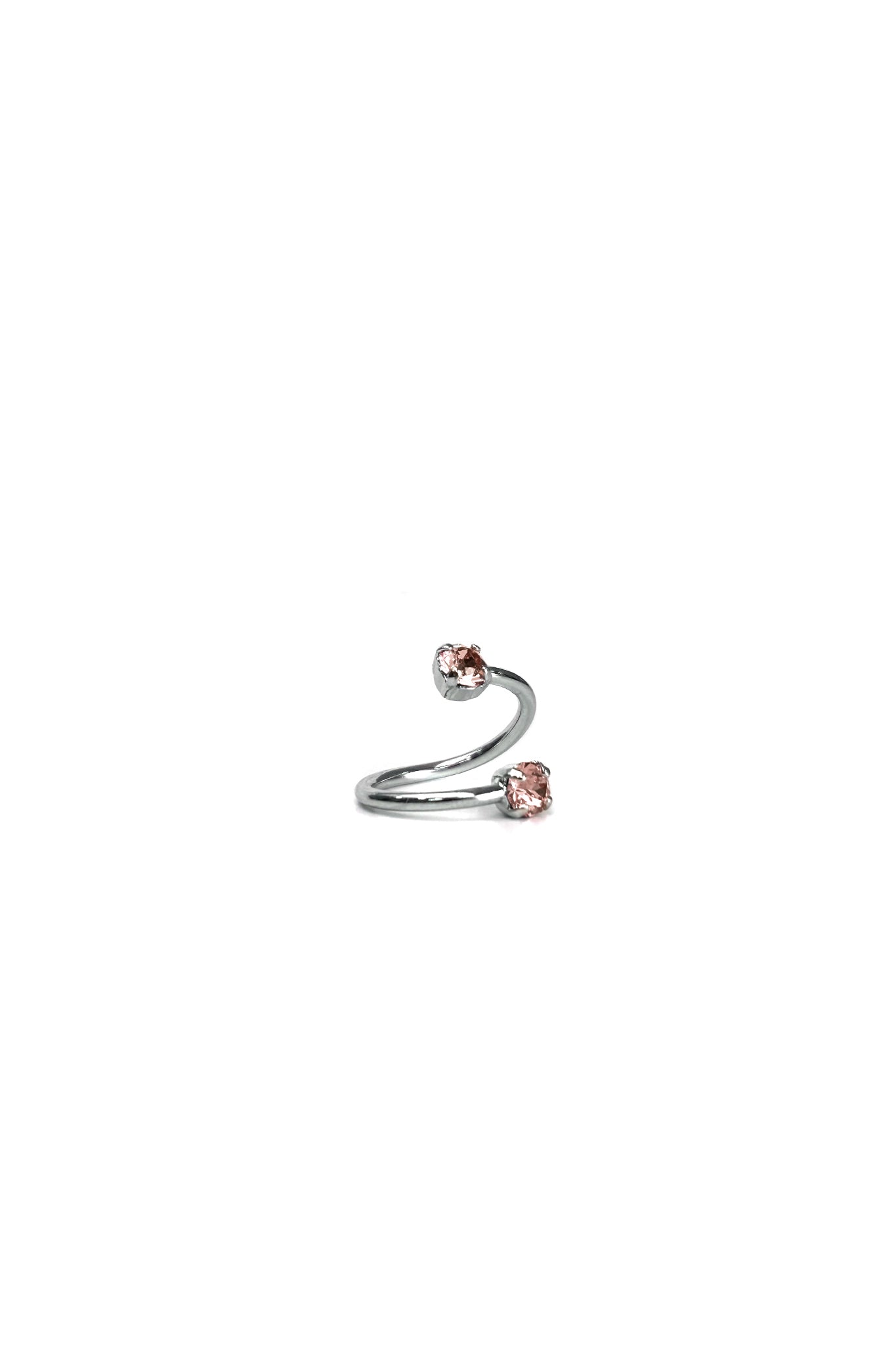 Justine Clenquet Juno Mid Ring, Light Pink