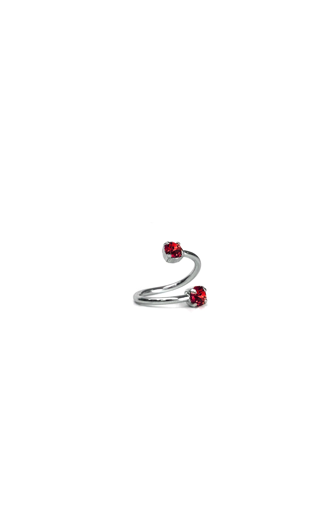 Justine Clenquet Juno Mid Ring, Red