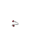 Justine Clenquet Juno Mid Ring, Red