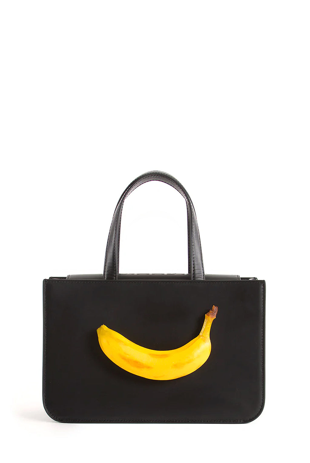 Puppets and Puppets Banana Bag, Black Leather - ONE LEFT!