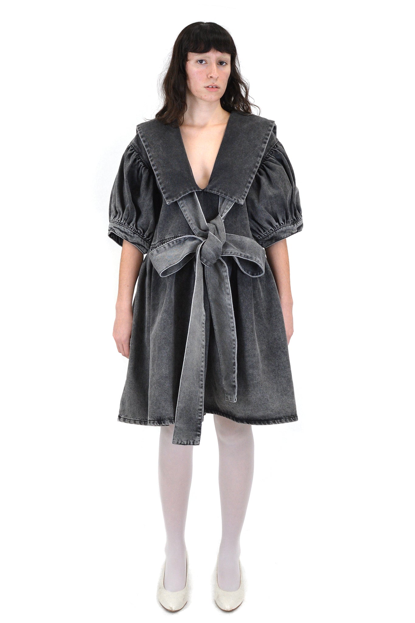 denim sailor dress Denim Mini Sailor Dress