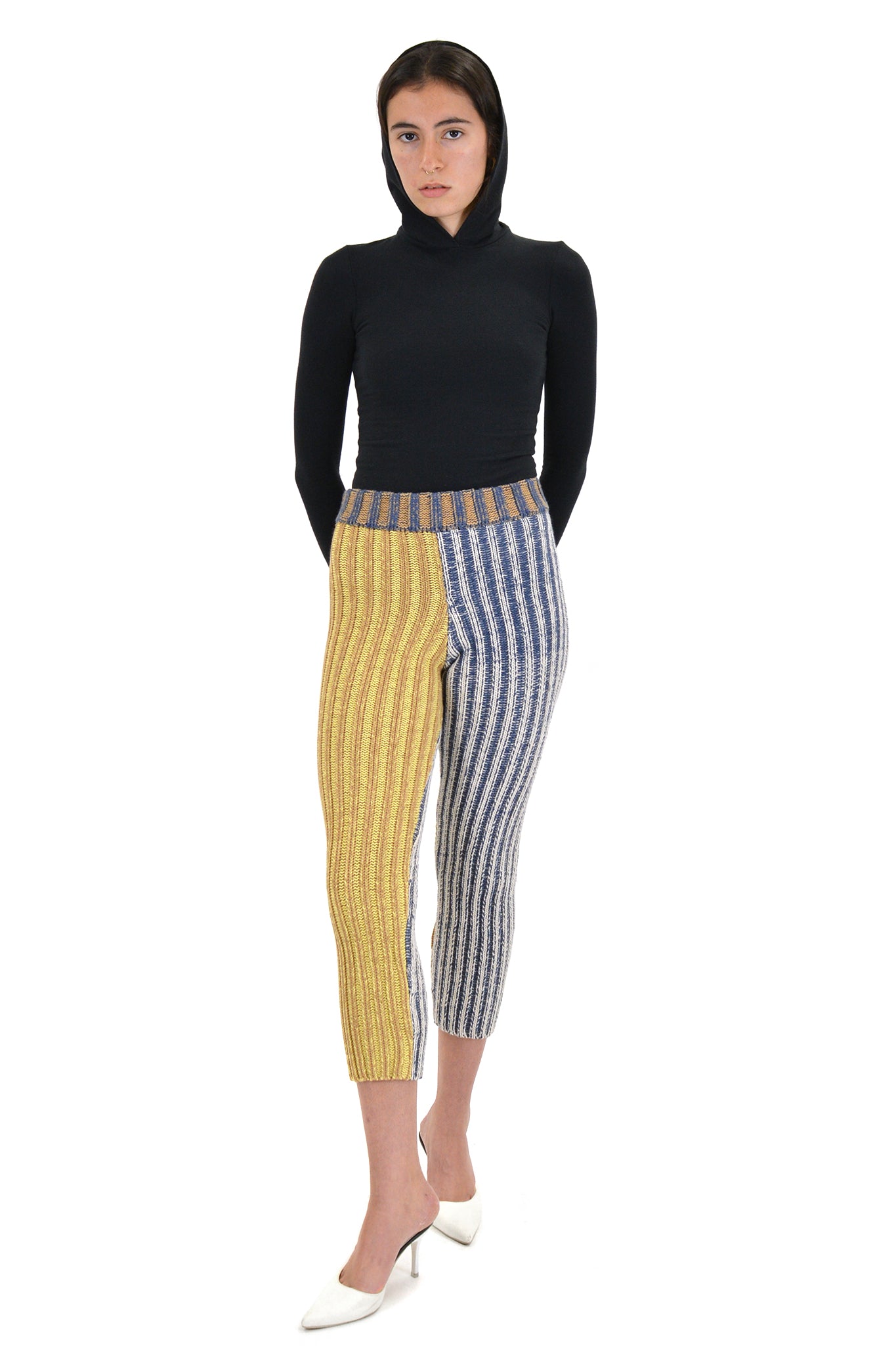 Eckhaus Latta Two-Tone Knit Capri Pant - ONE LEFT! – SOOP SOOP