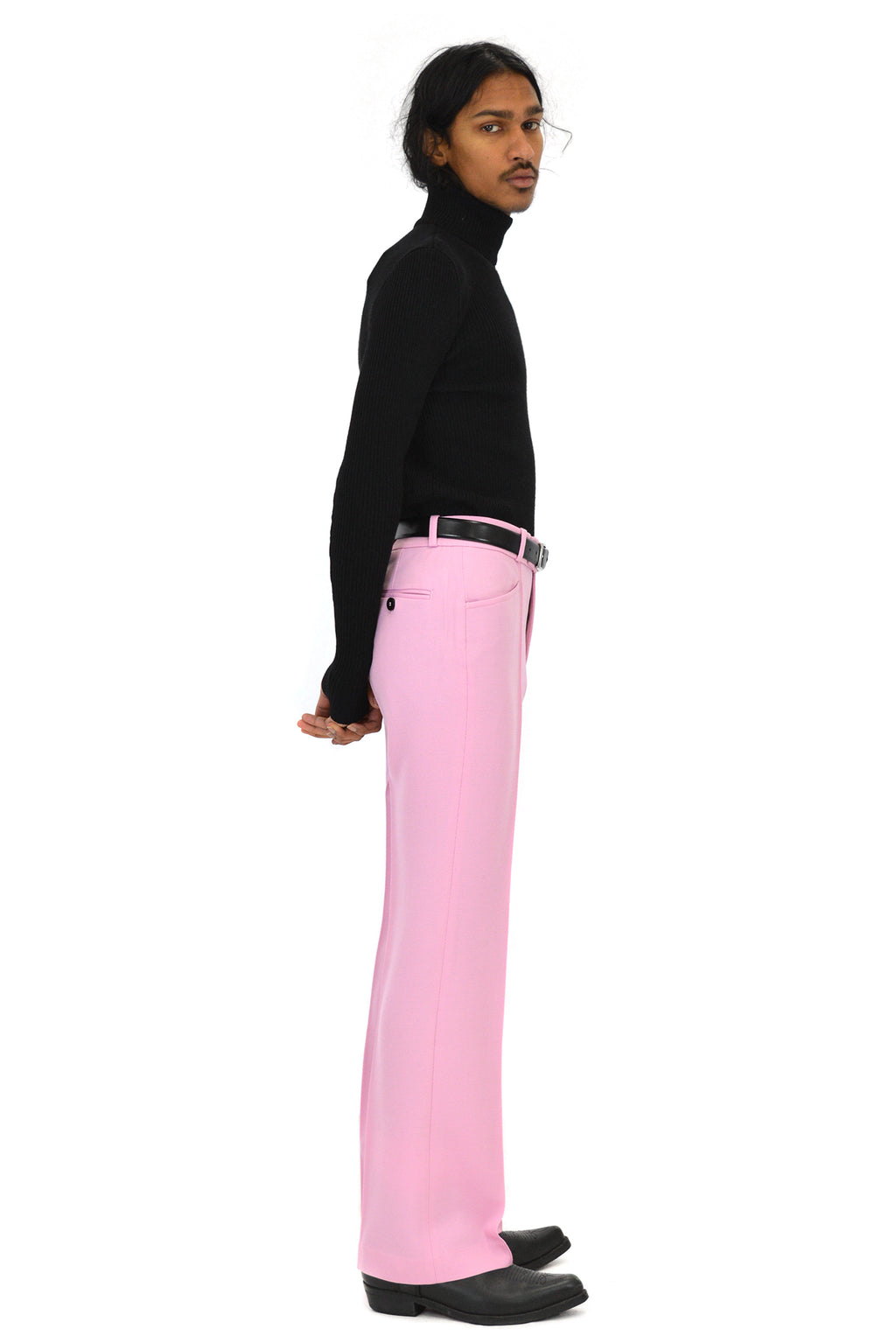 Ernest W. Baker Flared Trousers, Pink