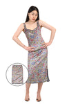 Gauntlett Cheng Floral Velvet Skirt