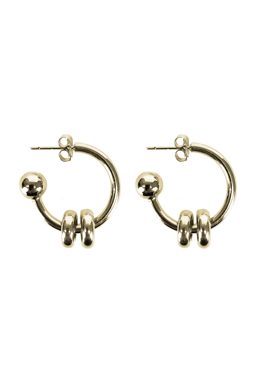 Justine Clenquet Alan Earrings, Gold