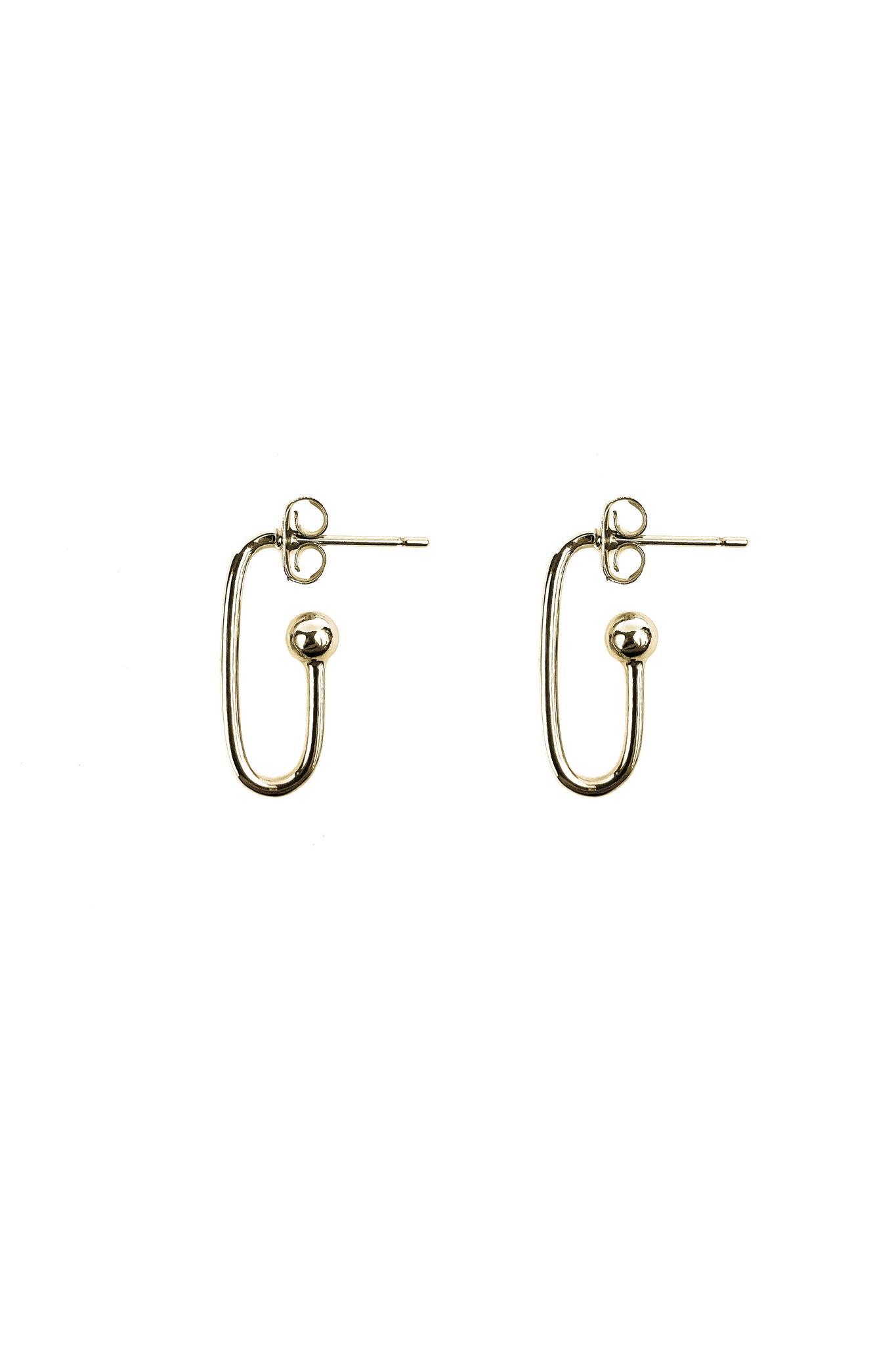 Justine Clenquet Blake Earrings, Gold