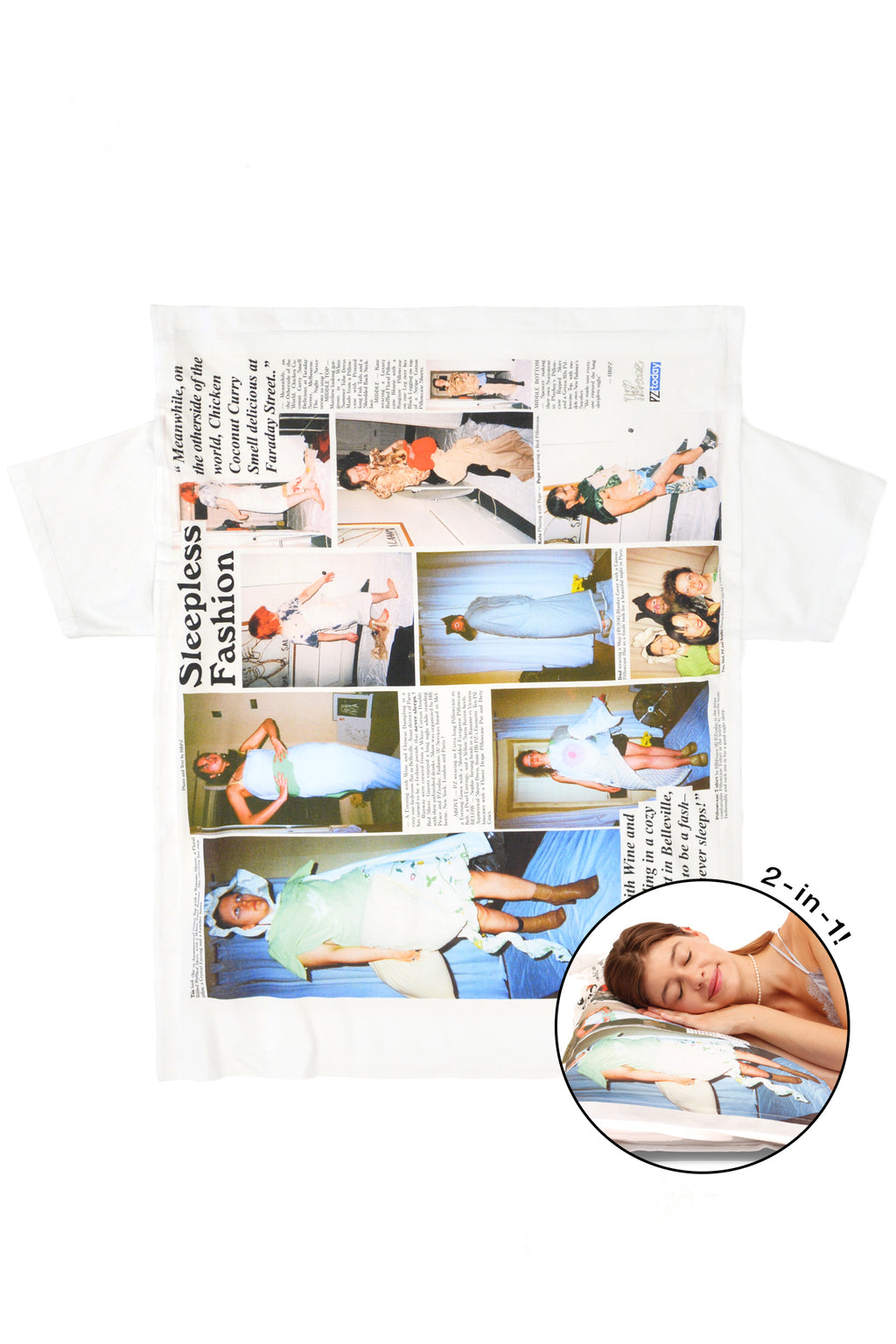 PZtoday© with HB Peace Pillowcase T-shirt