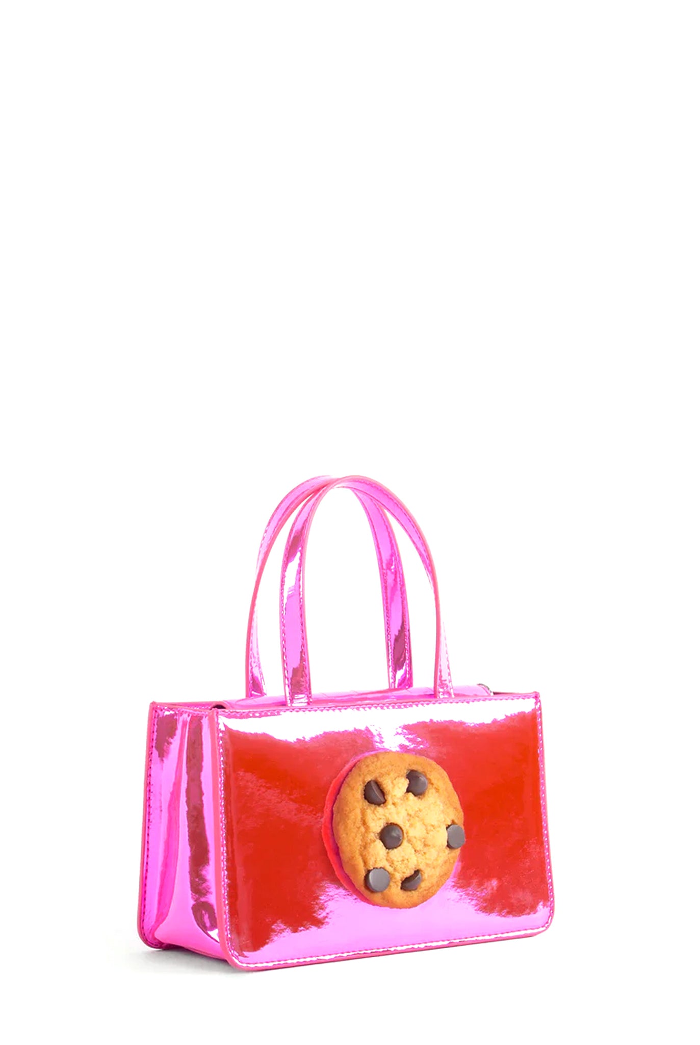 Puppets and Puppets Small Cookie Bag, Pink Metallic