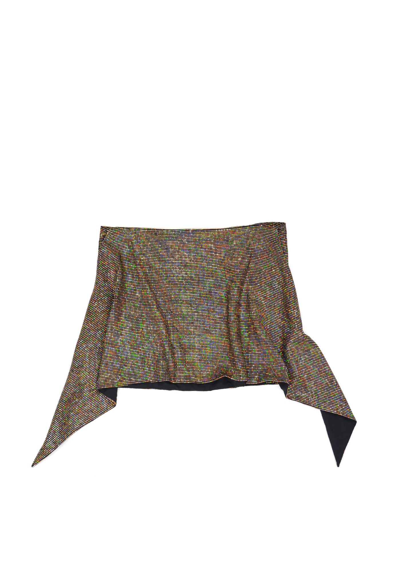 Puppets and Puppets Sparkly Asymmetric Mini Skirt
