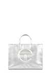 Telfar Medium Shopping Bag, Silver