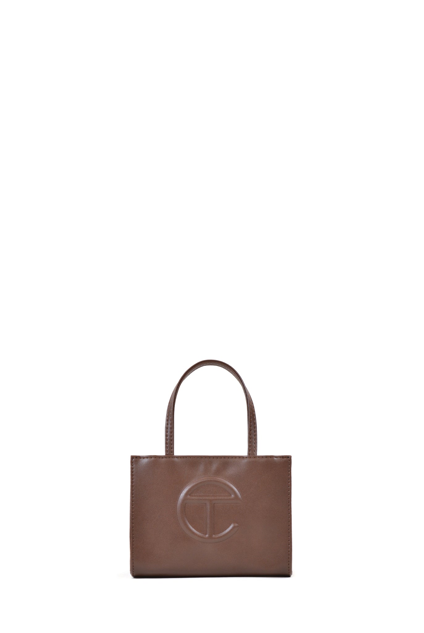 Telfar Small Shopping Bag, Brown