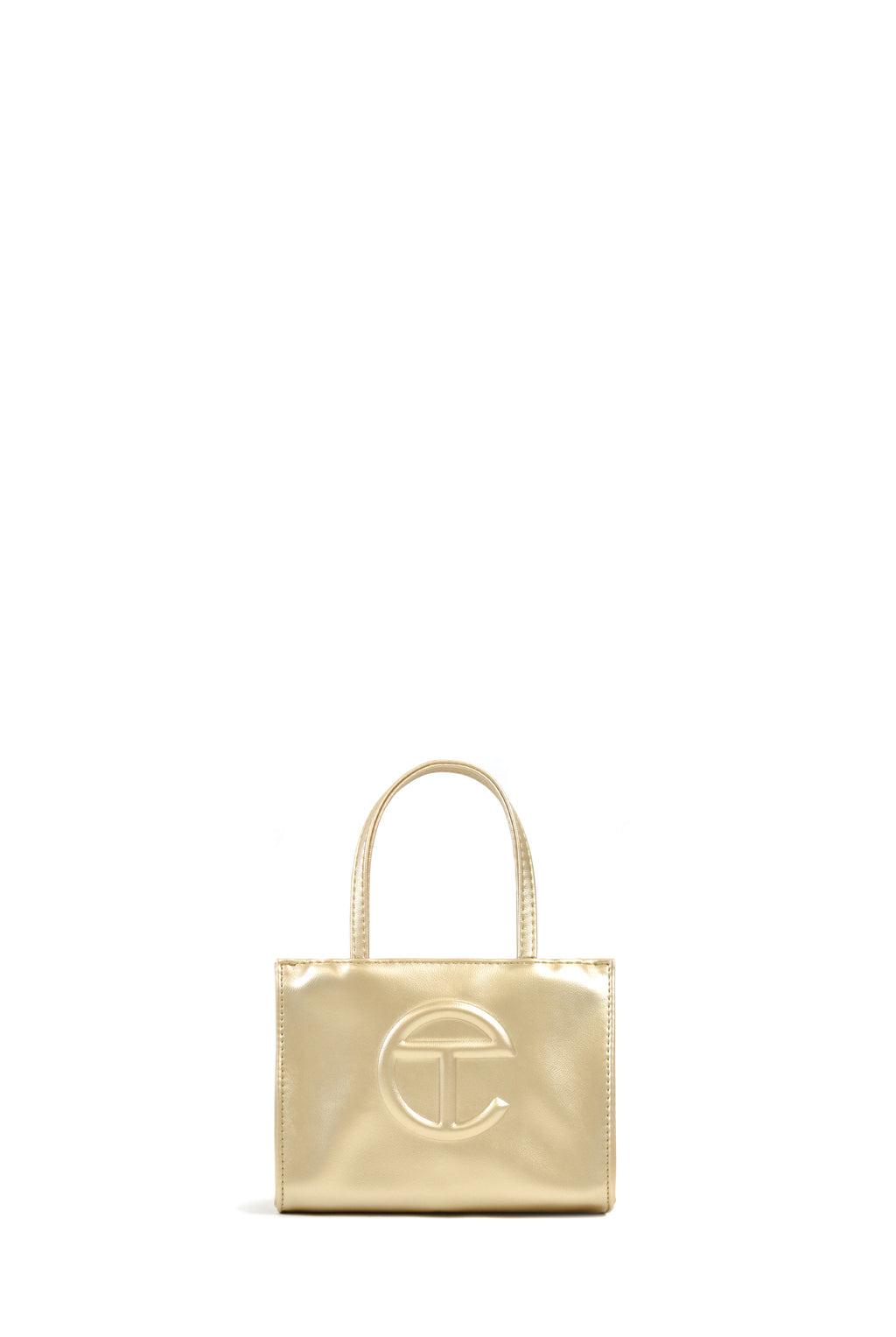 Telfar Small Shopping Bag, Gold