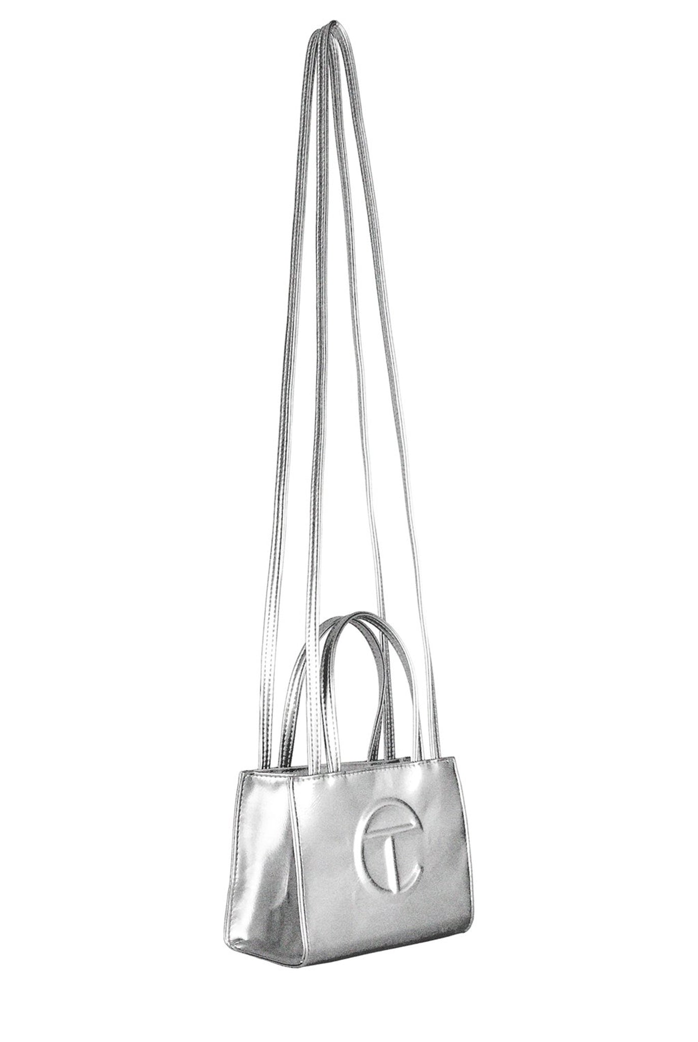 Telfar Small Shopping Bag, Silver – SOOP SOOP