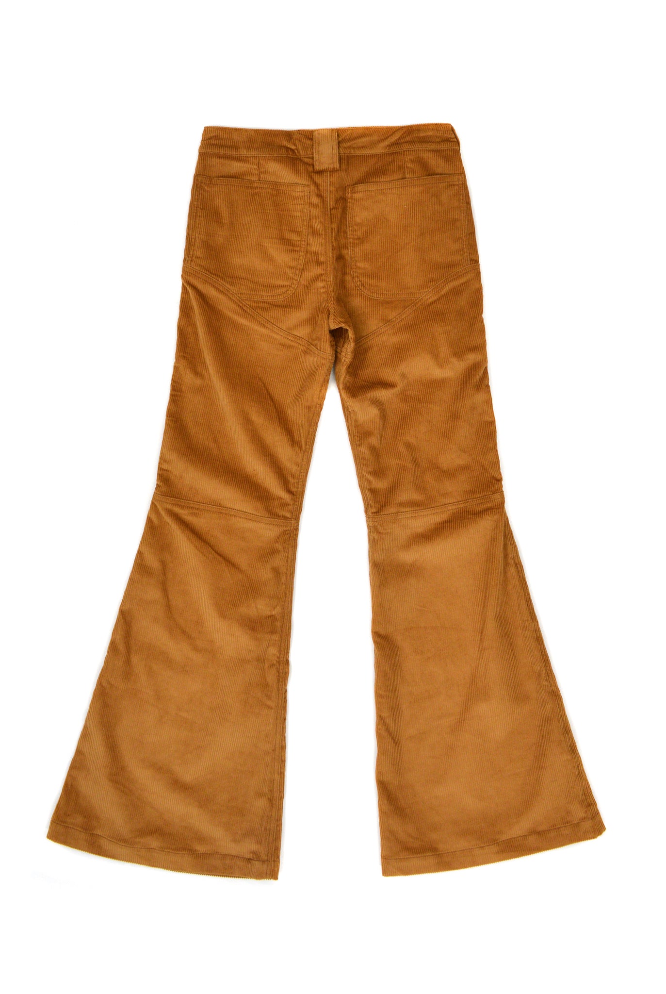 Telfar 3-Panel Boot-Cut Corduroy Pants, Brown