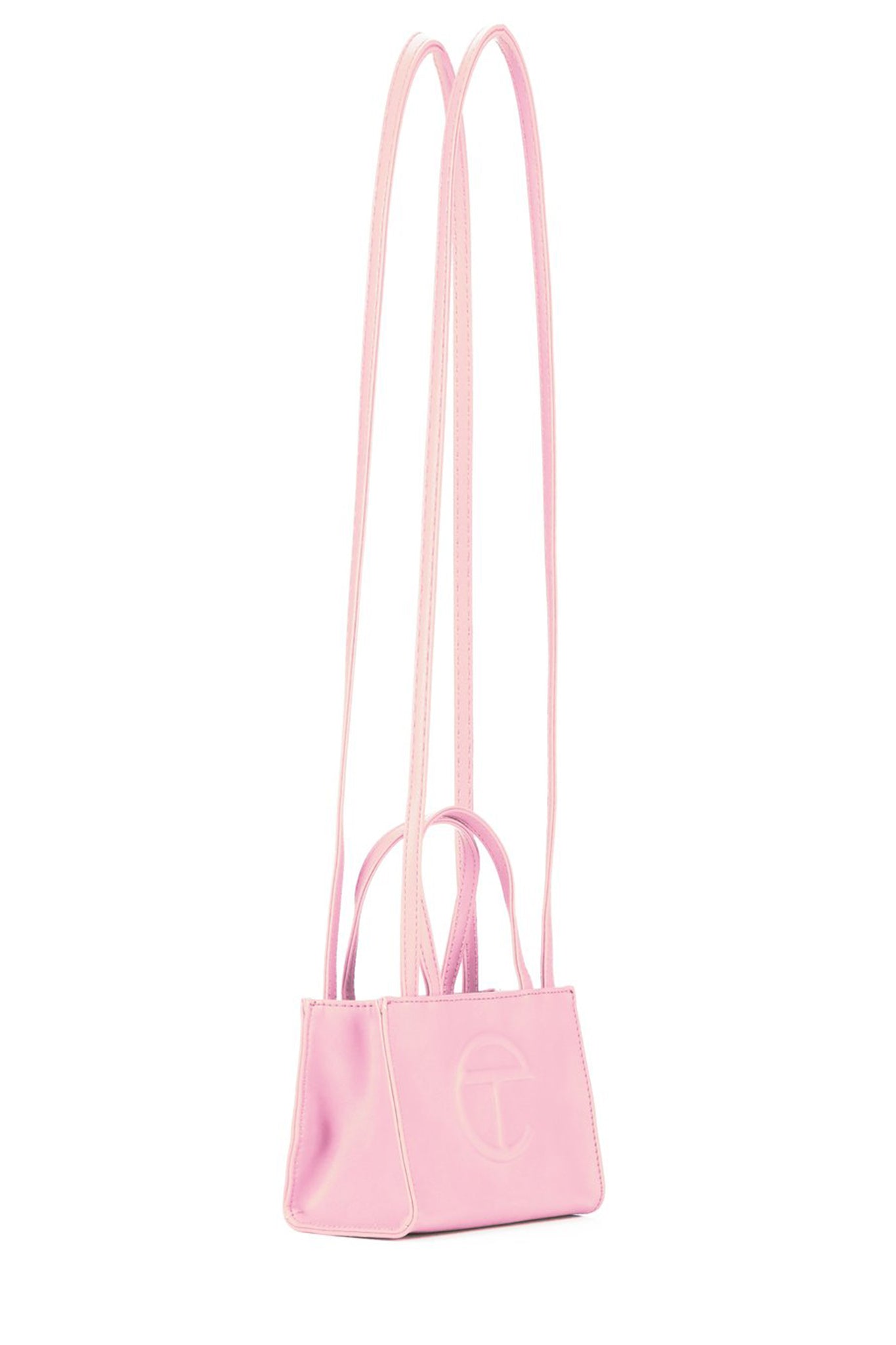 Telfar Small Shopping Bag, Bubblegum Pink