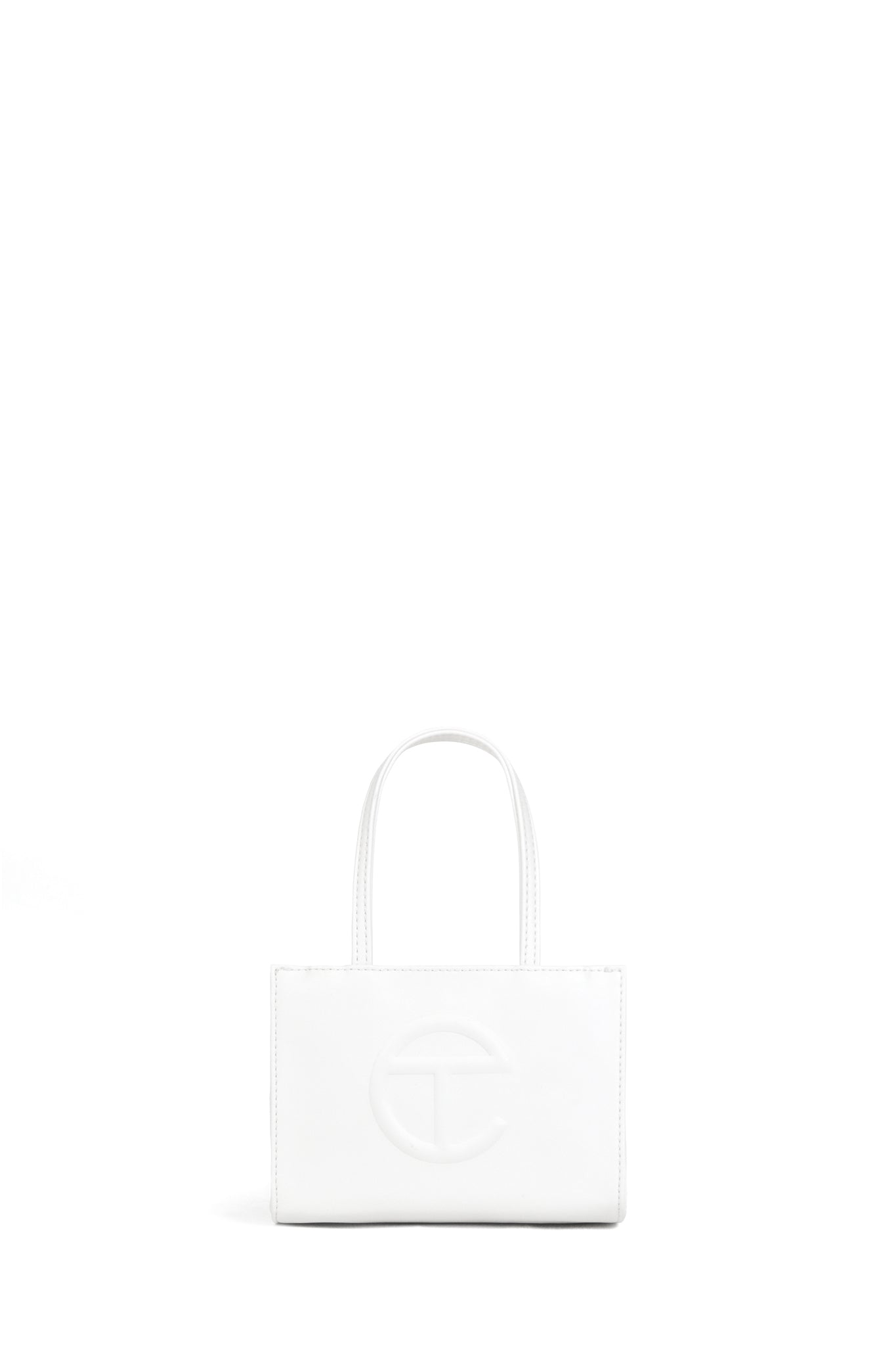Telfar Small Shopping Bag, White