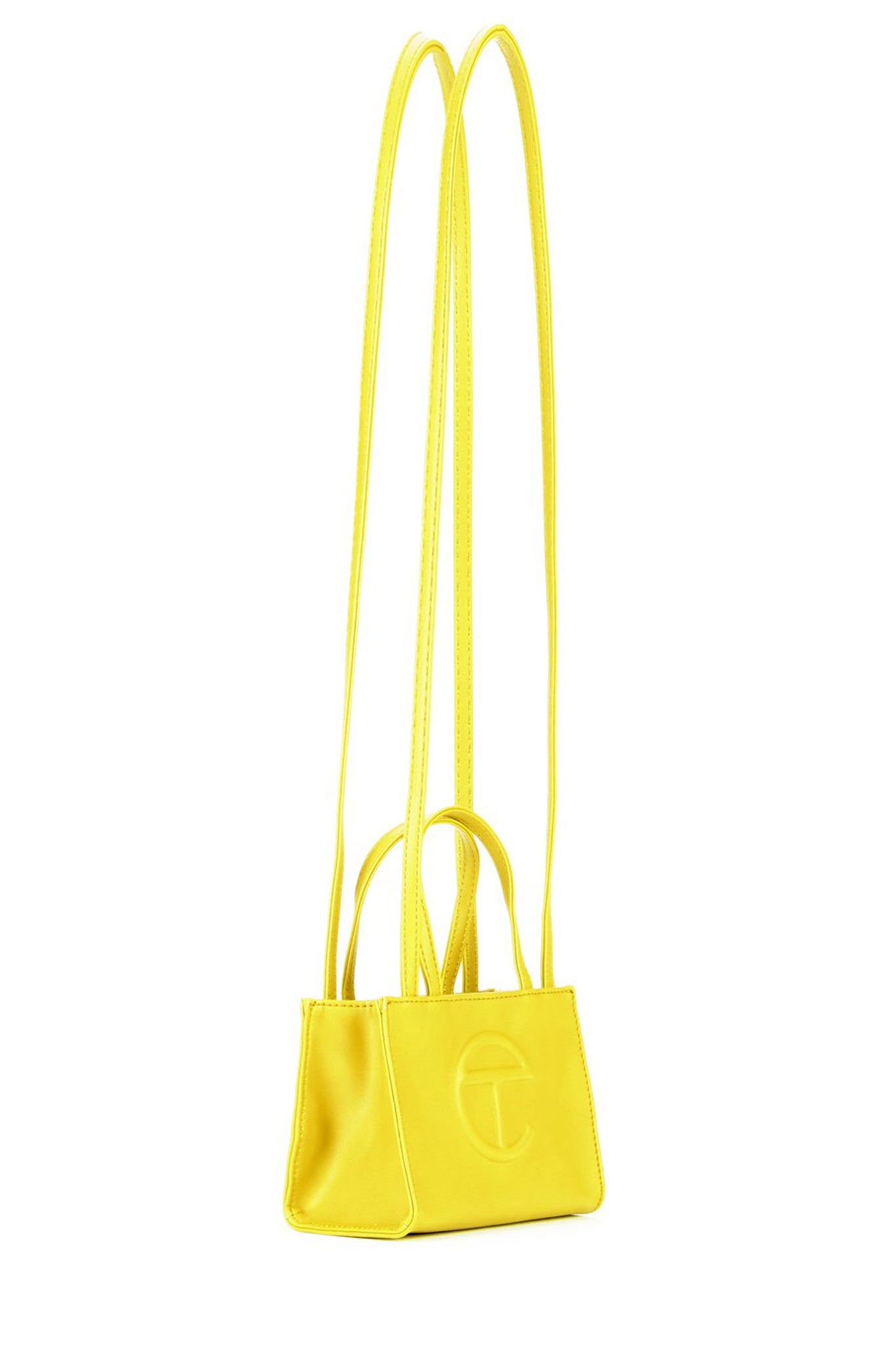 Telfar Small Shopping Bag, Yellow