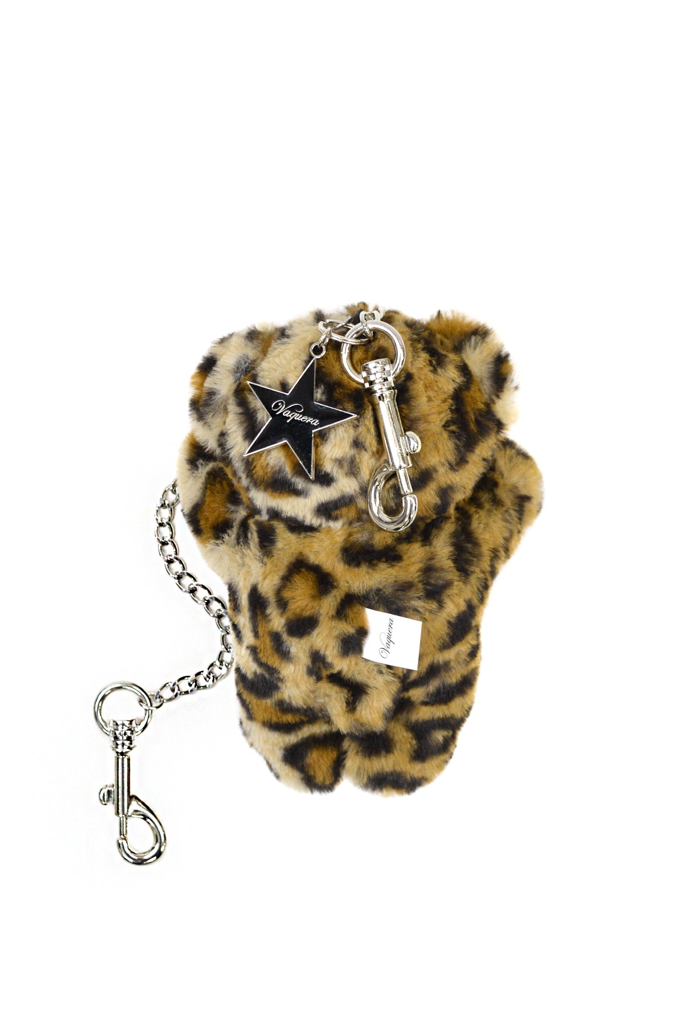 Vaquera Teddy Bear Key Chain, Leopard